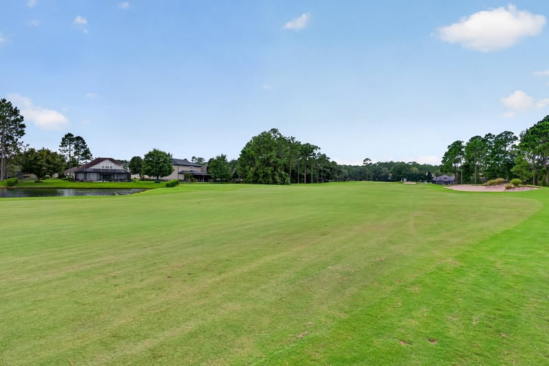 Open field view from the backyard at 4109 Eagle Landing Pkwy, Orange Park, FL 32065