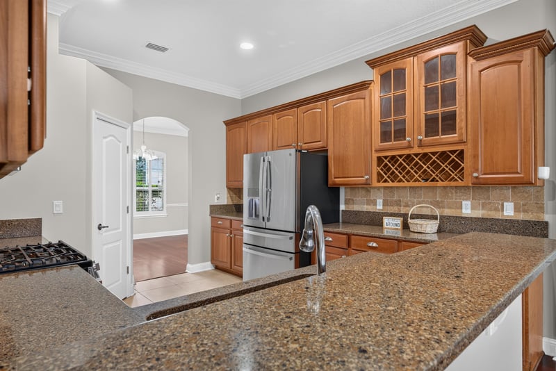 Kitchen with granite counters and farmhouse sink at 4109 Eagle Landing Pkwy, Orange Park, FL 32065