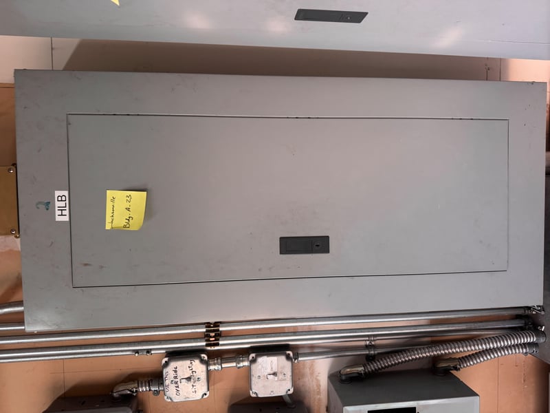 Panel cover labeled H4-B at 11700 New Kings Rd, Jacksonville, FL 32219