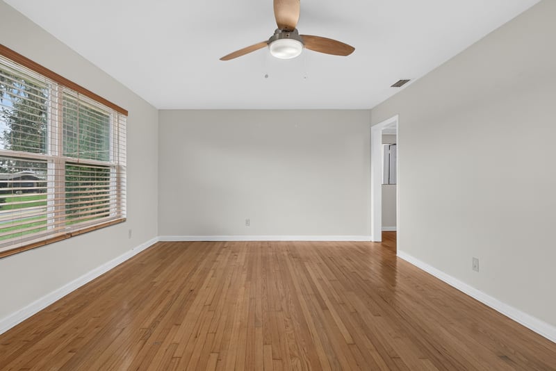 Living area with wood floors and natural light at 217 Baisden Rd, Jacksonville, FL 32218