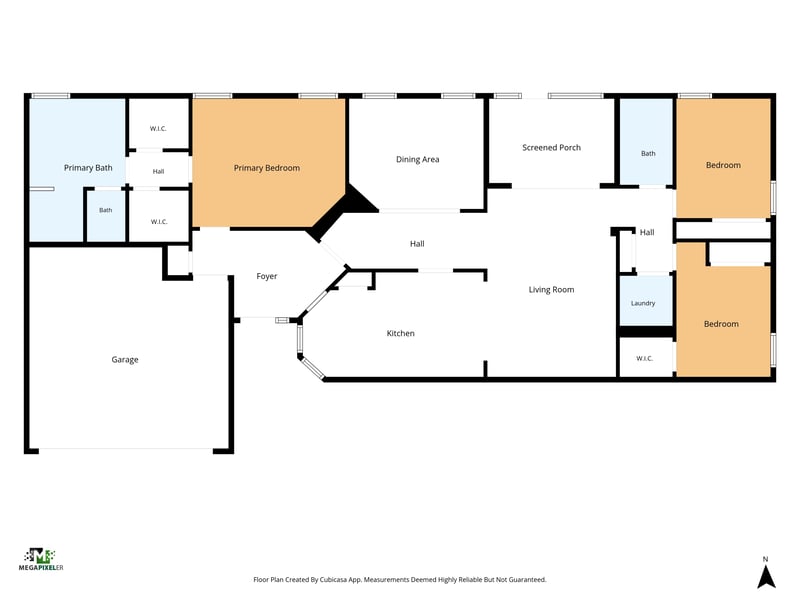 Floor plan 1 drawn by Megapixeler, E Stone Creek Dr, Fleming Island