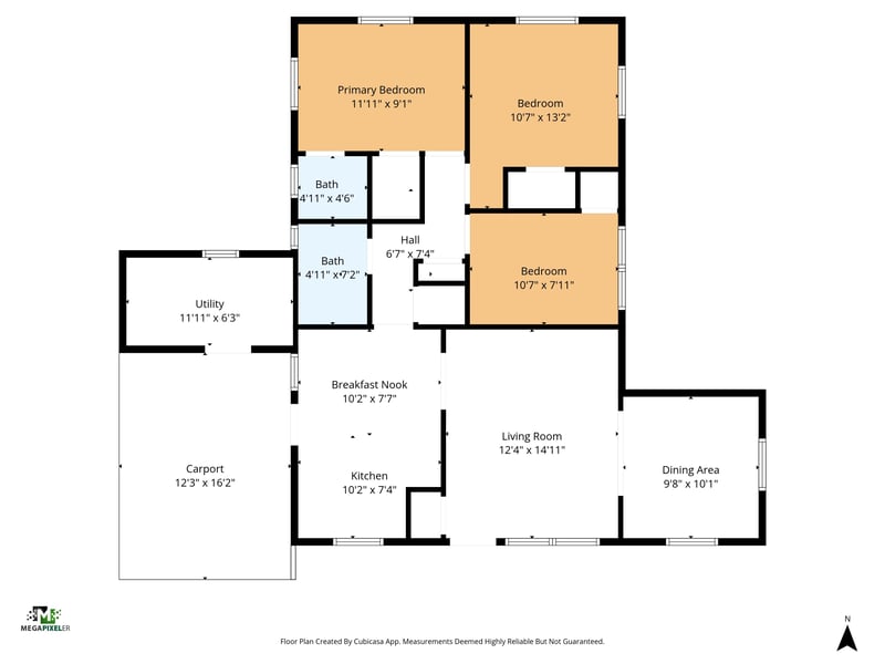Floorplan at 6715 Frye Ave S, Jacksonville, FL 32210