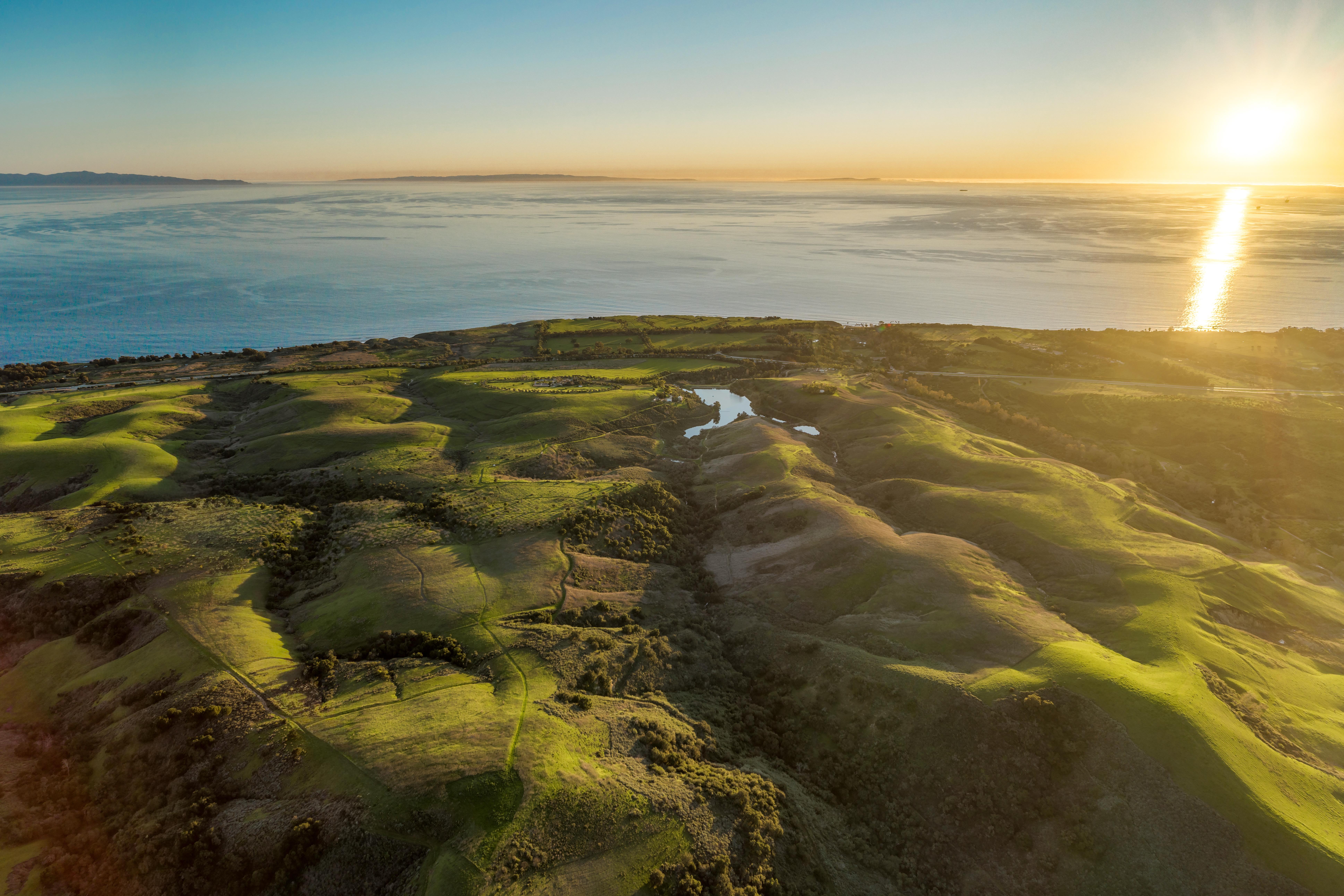 Aerial drone photography of coastal estate at Naples Access Rd, Goleta CA — real estate drone photography by VirTour Media