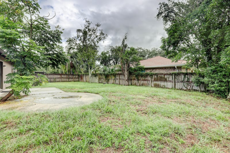 Backyard at 12924 Tree Way Ln, Jacksonville, FL 32258