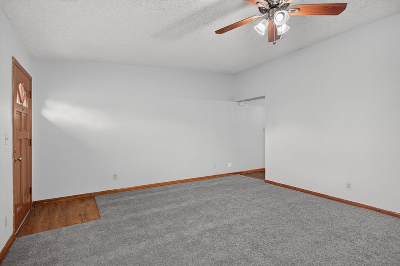 Empty carpeted room at 11462 Elane Dr, Jacksonville, FL