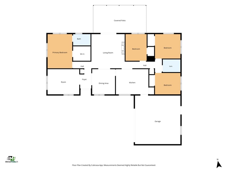 Floor plan 1 drawn by Megapixeler, Wilcrest Ct, Jacksonville