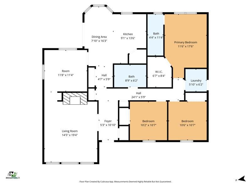 Floorplan at 14453 Denton Rd, Jacksonville, FL 32226