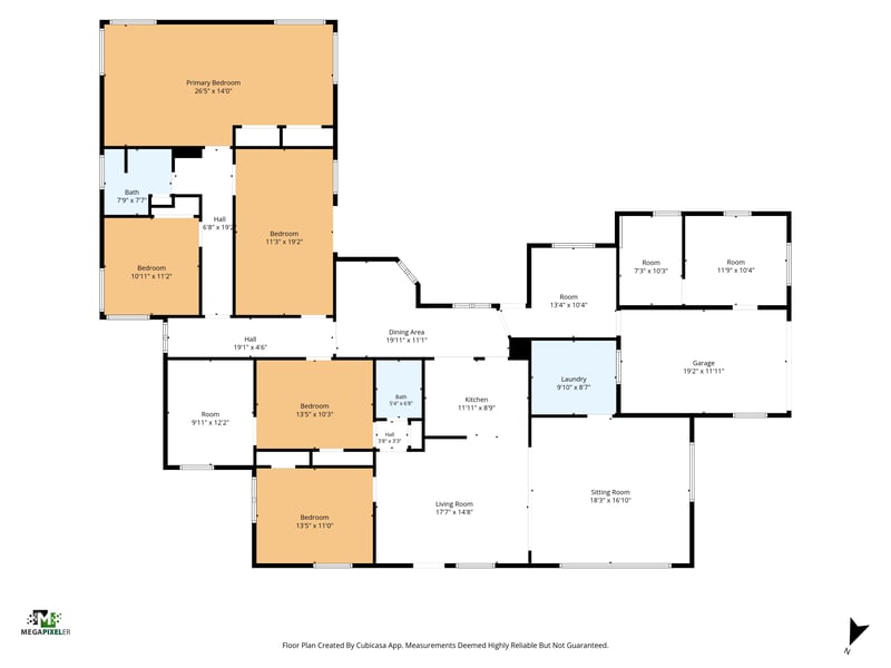 Floor plan of the home at 1807 Idlewild Ave, Green Cove Springs, FL