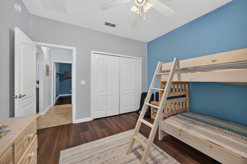 Bedroom closet doors and hallway view at 538 Porta Rosa Circle, St. Augustine, FL 32092