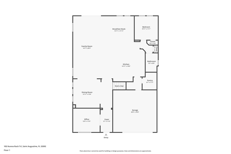 Floor plan 1 of 105 Nunna Rock Trail, St. Augustine, FL 32092
