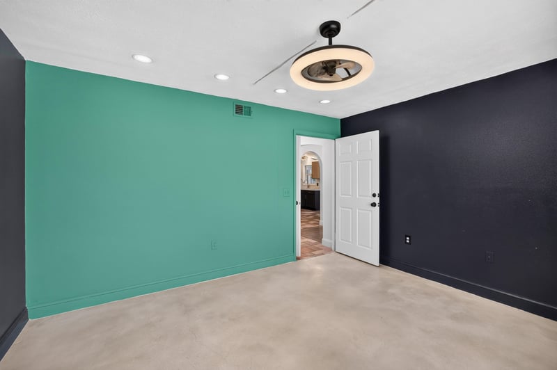Bedroom with teal walls at 3428 Glenn Hollow Ct, Jacksonville, FL 32226