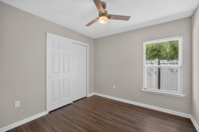 Bedroom with window at 7118 Preston Pnes Trl, Jacksonville, FL