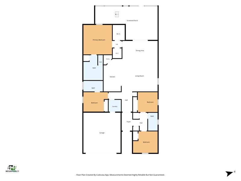 Floor plan 1 drawn by Megapixeler, Tilloo Ct, St. Johns