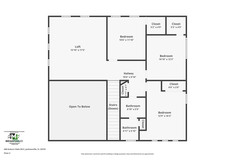 Floor plan 2 of 468 Auburn Oaks Rd E, Jacksonville, FL 32218