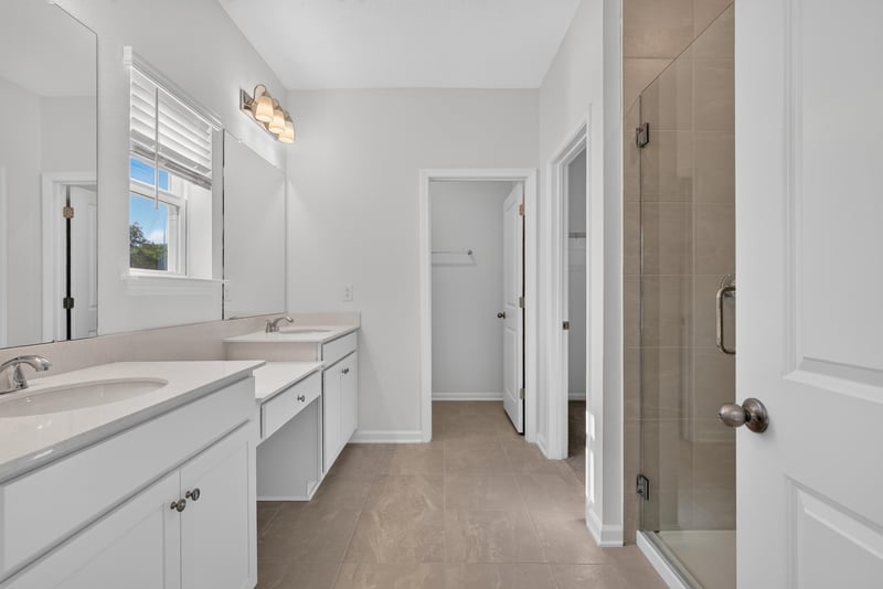 Bathroom vanity with single sink at 269 Bluegrass Wy, St. Augustine, FL 32092