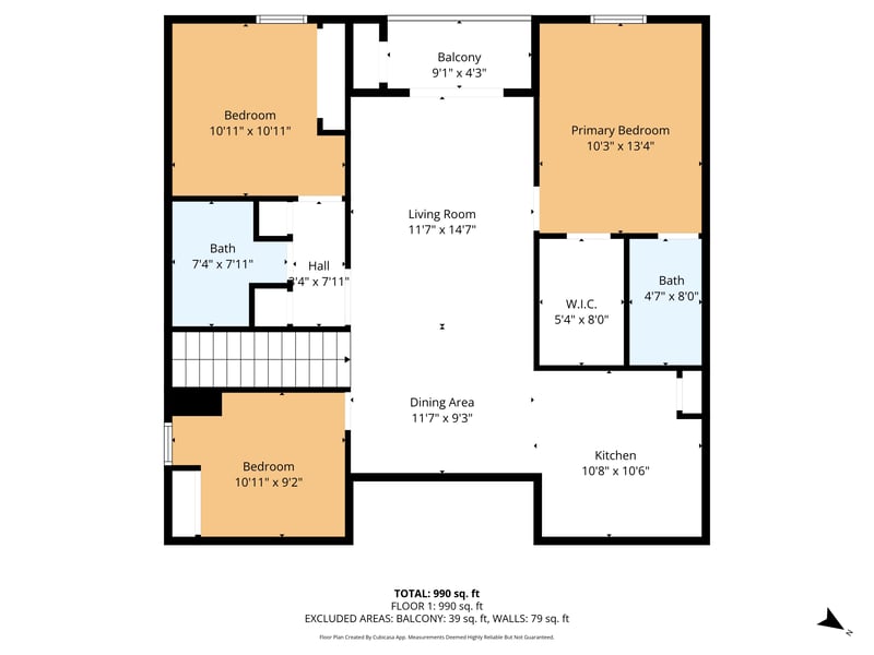 Floor plan 1 of 7055 Deer Lodge Cir #105, Jacksonville, FL 32256
