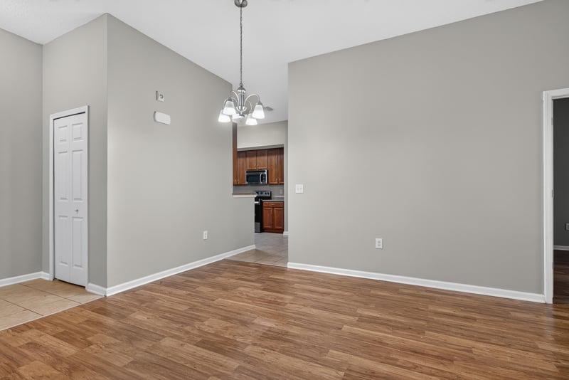 Dining area opening to the kitchen at 8196 Cabin Lake Cir, Jacksonville, FL 32256