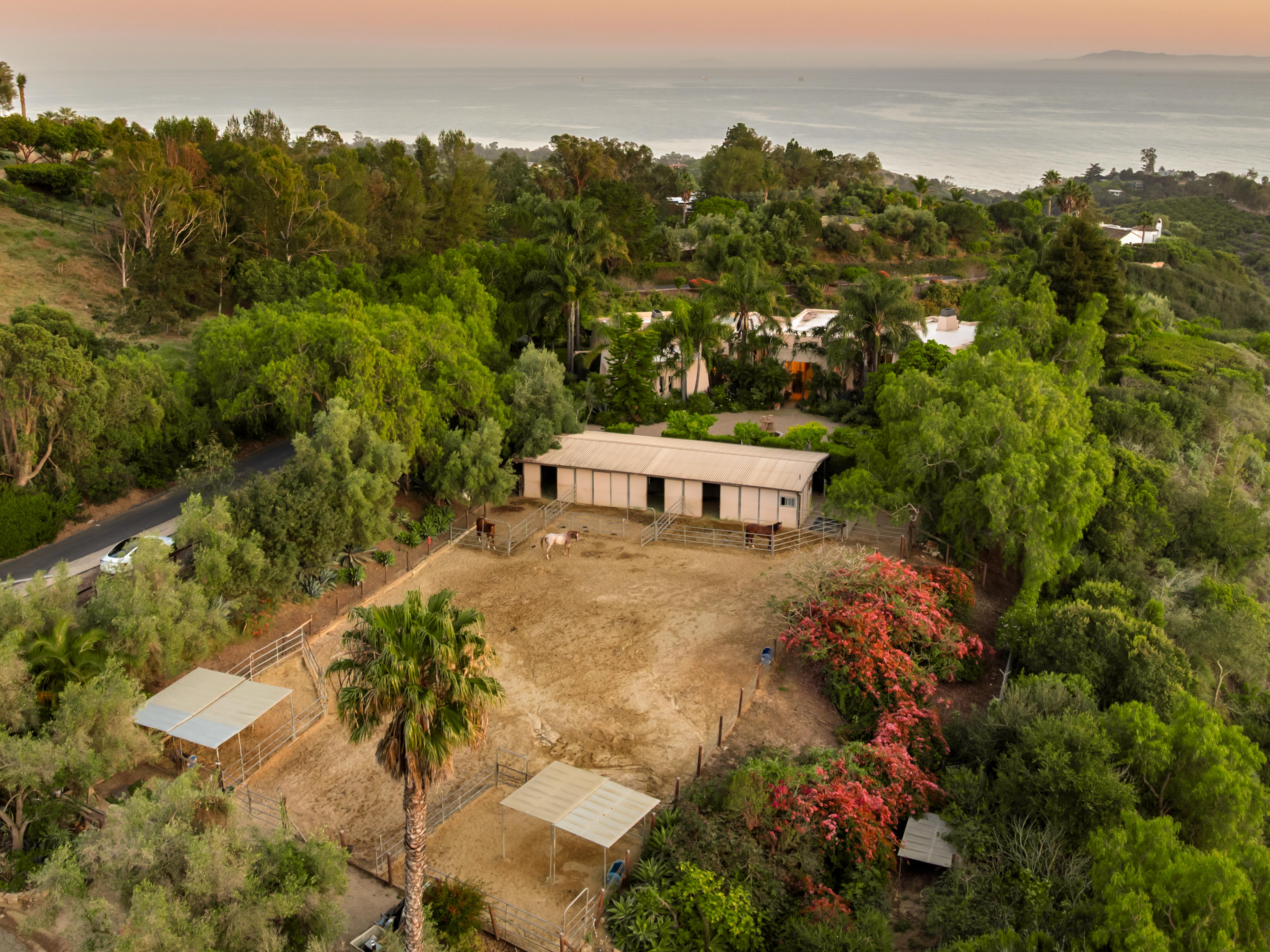 Real estate video production still frame from 11 Hunt Drive Santa Barbara — cinematic property tour by VirTour Media