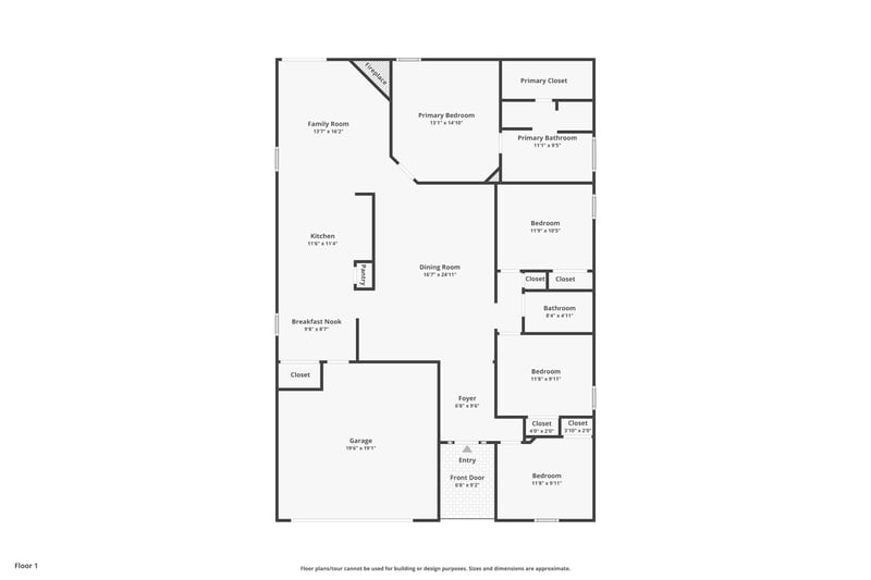 Floor plan 1 of 590 Timber Trace Ct, Orange Park, FL 32073