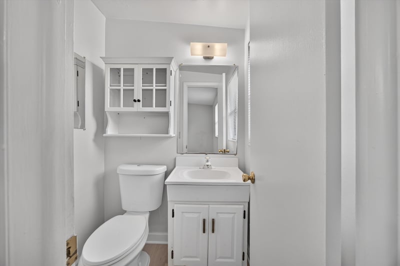 Bathroom with vanity and toilet at 87 Saratoga Cir S, Atlantic Beach, FL