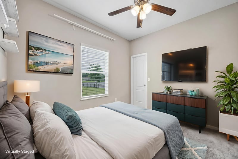 Bedroom 3 - Virtually Staged at 135 Deer Trail, St. Augustine, FL 32095