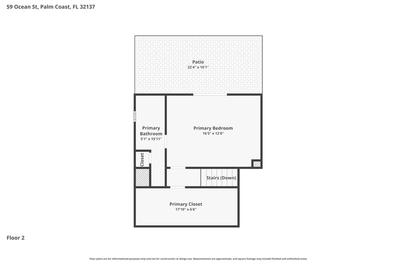 Floor plan 3 of 59 ocean street, Palm Coast, FL 32137