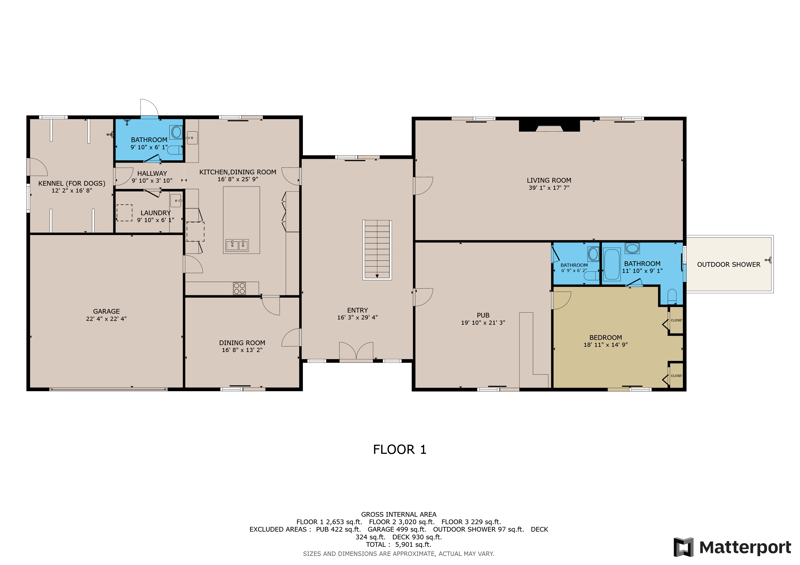 Floor plan 1 of 153 Sunny Ln, Pomona Park, FL 32181