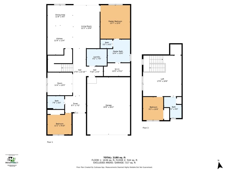 all_floors_71_wye_road_saint_johns_with_dim at 71 Wye Rd, St. Johns, FL 32259