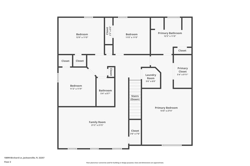 Floor plan 3 of 10899 Birchard Ln, Jacksonville, FL 32257