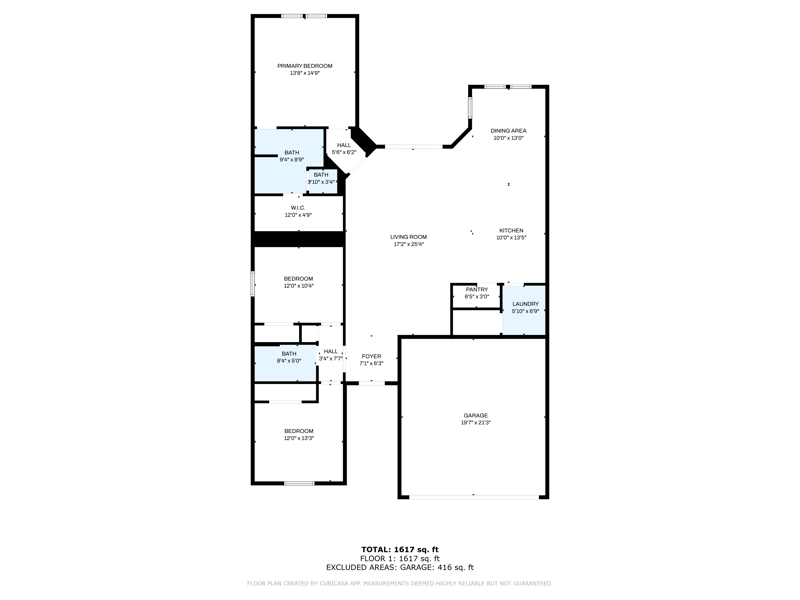 Floor plan 1 of 12524 Creekside Manor Drive, Jacksonville, FL 32218