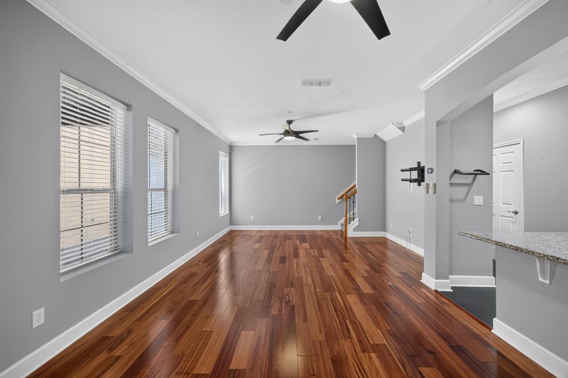 Living room with wood floors and natural light at 6217 Eclipse Cir, Jacksonville, FL 32258