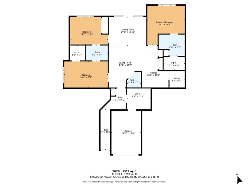 Floor plan 1 of 210 Presidents Cup Way #110, St. Augustine, FL 32092