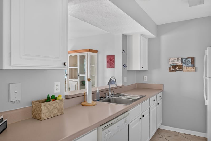 Kitchen corner cabinets and countertop at 206 16th St, St. Augustine, FL 32080
