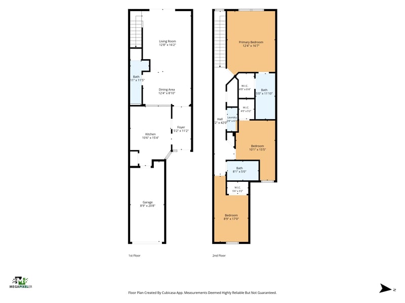 Two-level floor plan of the home at 3762 Hartsfield Forest Cir, Jacksonville, FL 32277