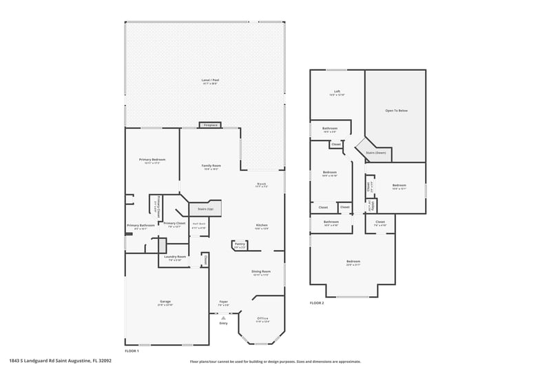 Floor plan 5 of 1843 S Landguard Rd, St. Augustine, FL 32092