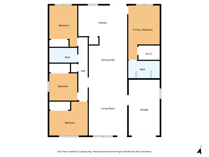 Floorplan No Dimensions at 1524 Center St, Green Cove Springs, FL 32043