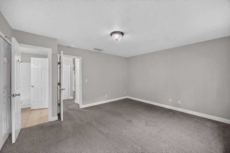 Hallway leading toward bedroom at 1800 Park Ave apt 358, Orange Park, FL
