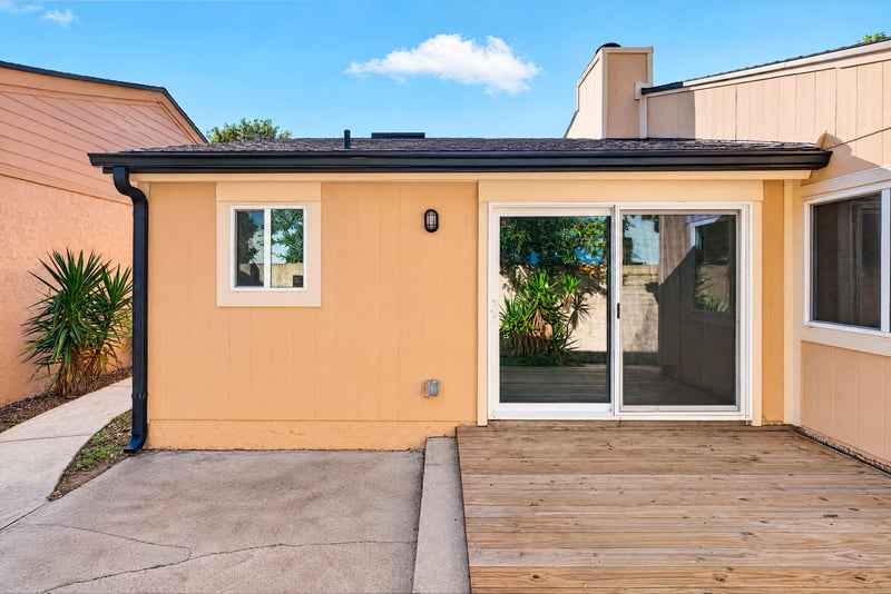 Rear deck and patio area at 8177 Virgo St, Jacksonville, FL 32216