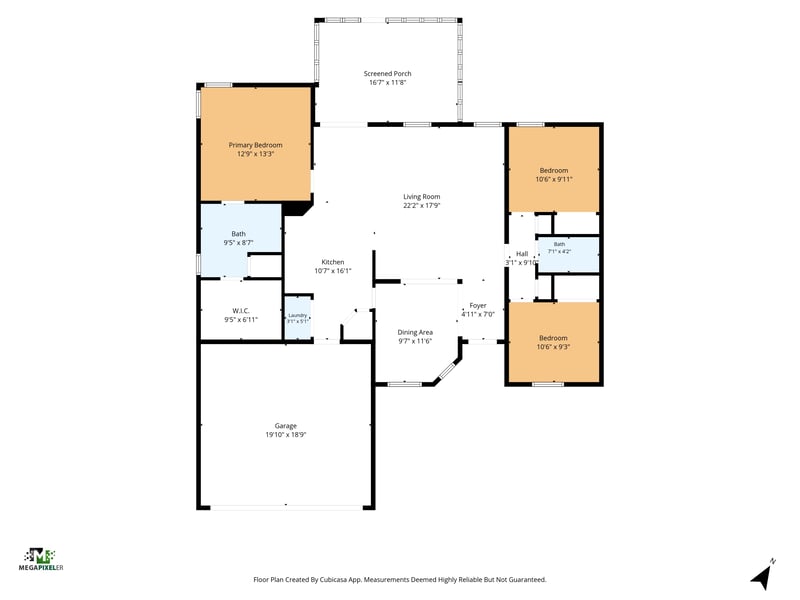 Floor plan of the home at 9691 Nelson Forks Dr, Jacksonville, FL 32222