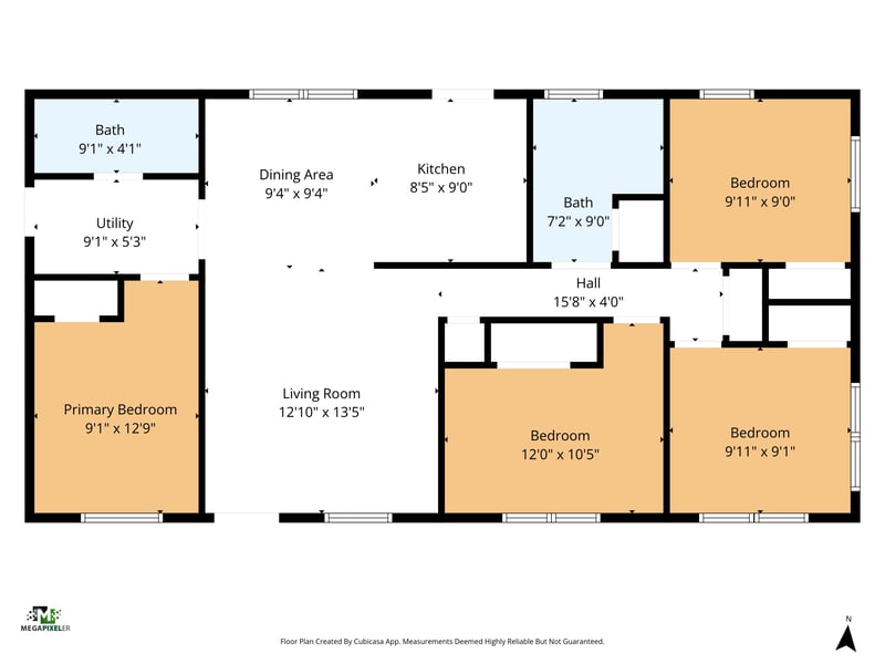 Floorplan at 10063 Agave Cir N, Jacksonville, FL 32246