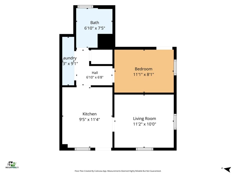 Floorplan at 3107 Post St, Jacksonville, FL 32205