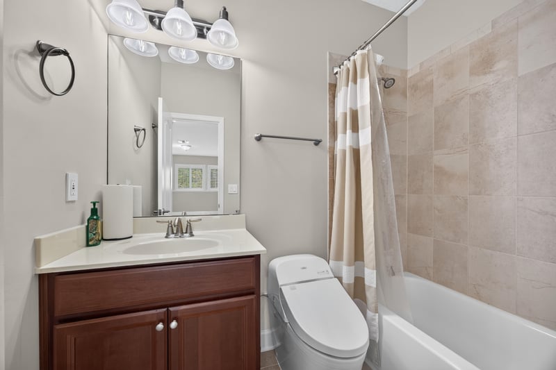 Bathroom vanity with wood cabinets at 276 Cross Ridge Dr, Ponte Vedra Beach, FL 32081