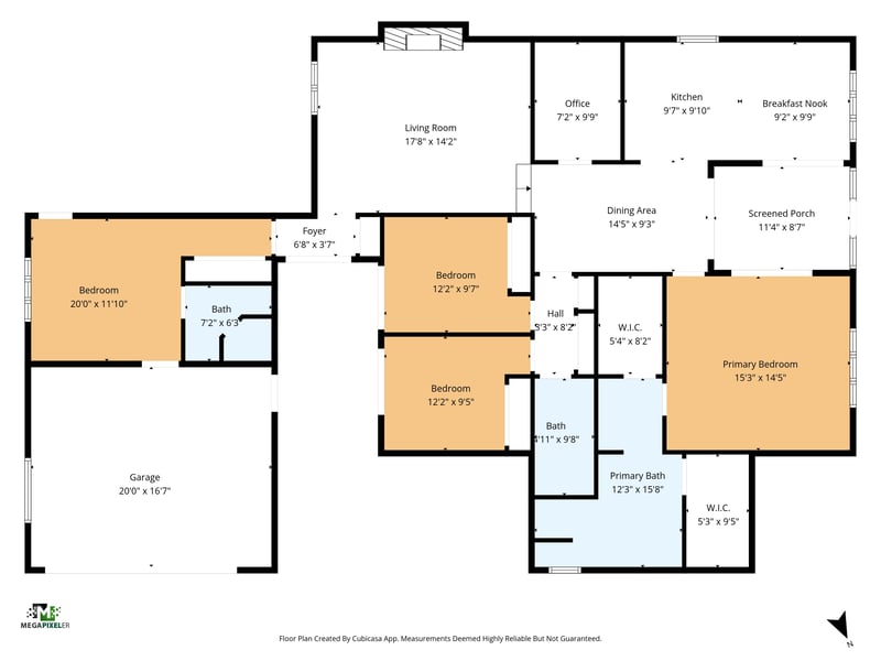 Floor plan 1 of 2216 Kensington Ln, Orange Park, FL 32073