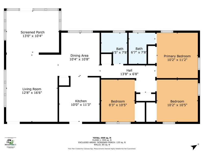 Floor plan 1 of 10707 Indies Dr N, Jacksonville, FL 32246