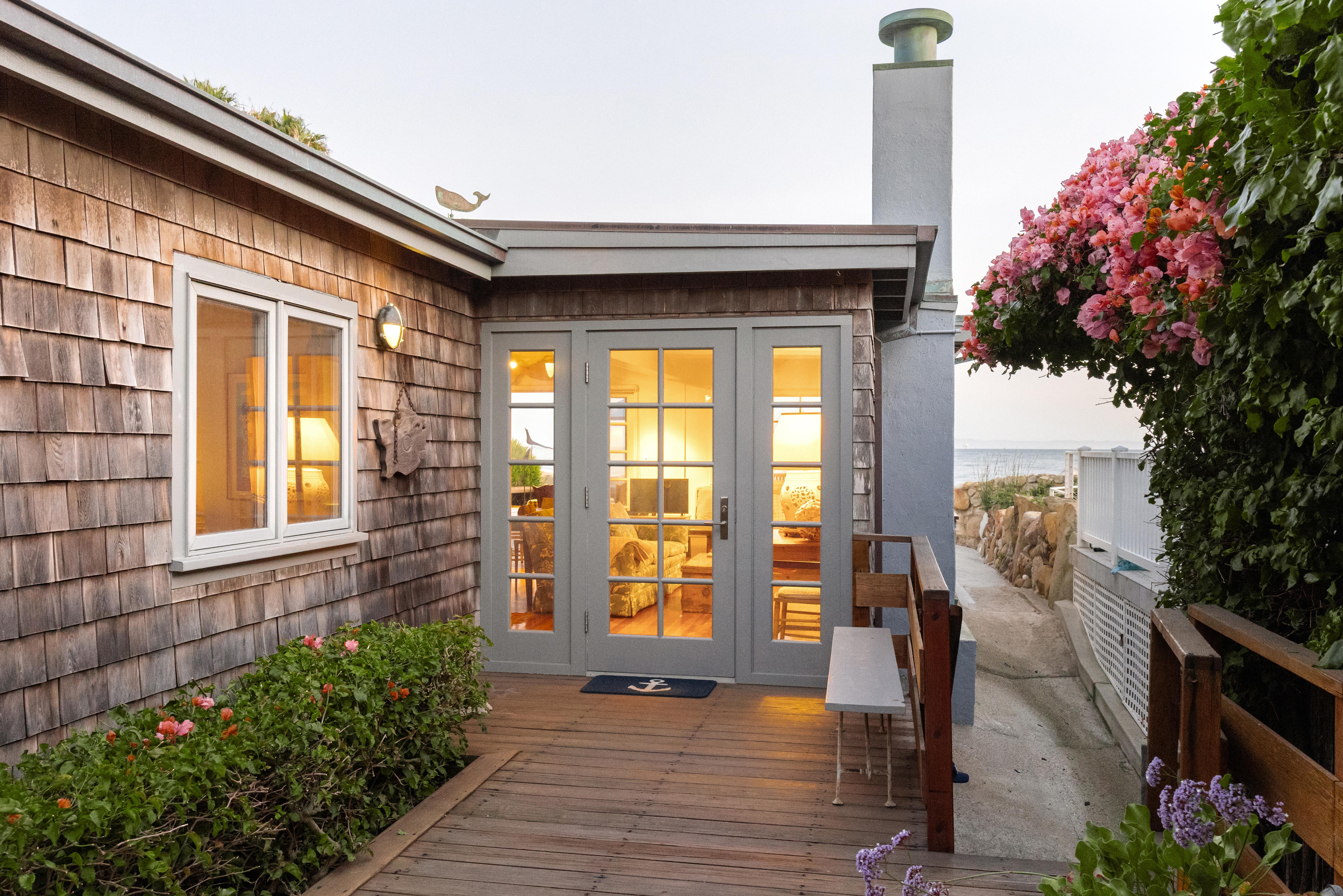 Real estate drone photography of 3581 Padaro Ln, Carpinteria CA — aerial view of Carpinteria bluffs and Channel Islands coastline by VirTour Media