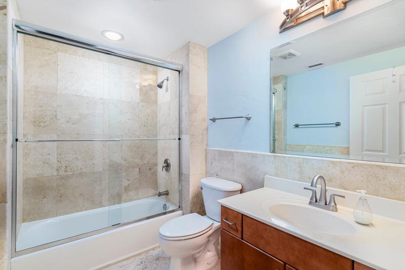 Main Entrace Bathoom at 7790 A1A S #104, St. Augustine, FL 32080