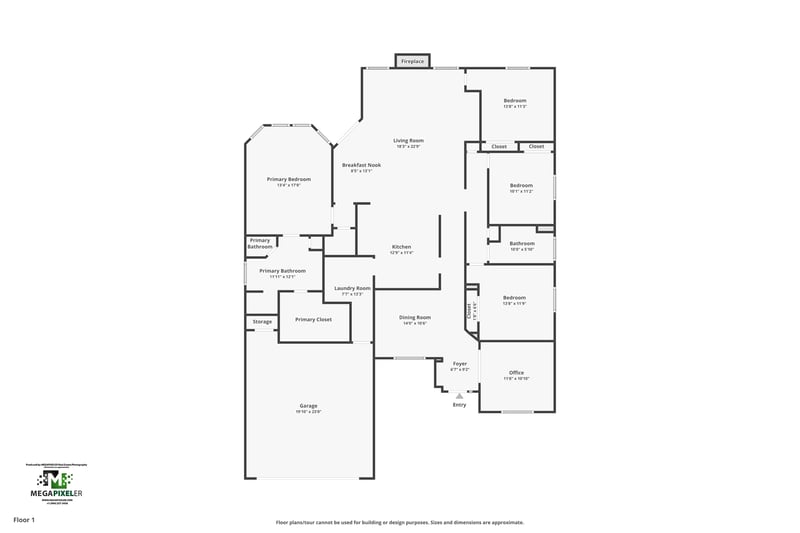 Floor plan 1 of 1529 Waterbridge Ct, Orange Park, FL 32003