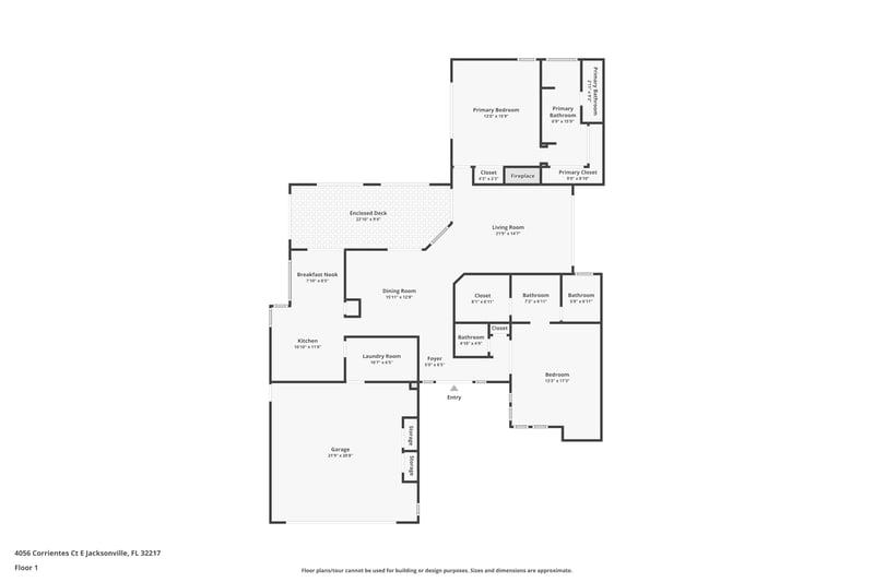 Floor plan 1 of 4056 Corrientes Ct E, Jacksonville, FL 32217
