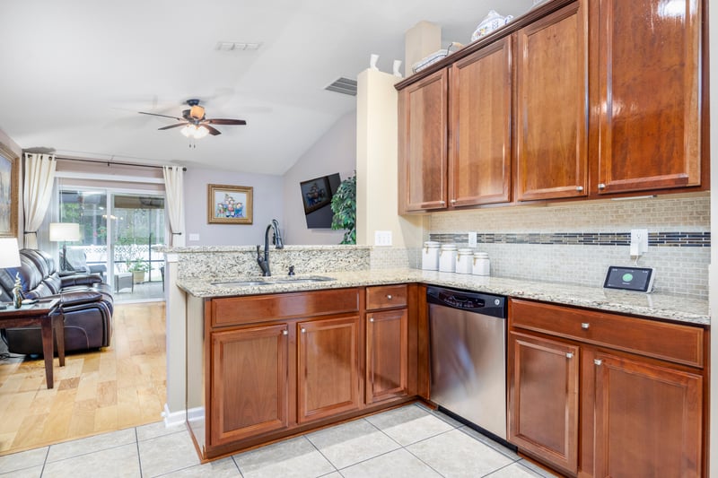 Kitchen Flashed at 153 Flower Of Scotland Ave, St. Johns, FL 32259