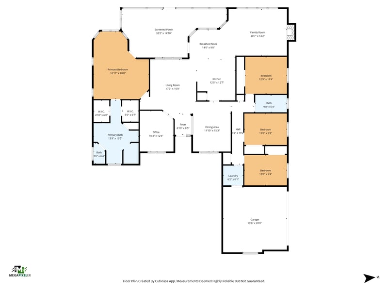 Floorplan at 1012 Cactus Cut Road, Middleburg, FL 32068